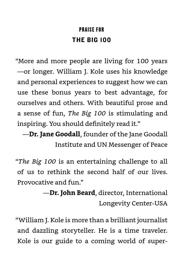 The Big 100: Uncovering the Keys to Longevity