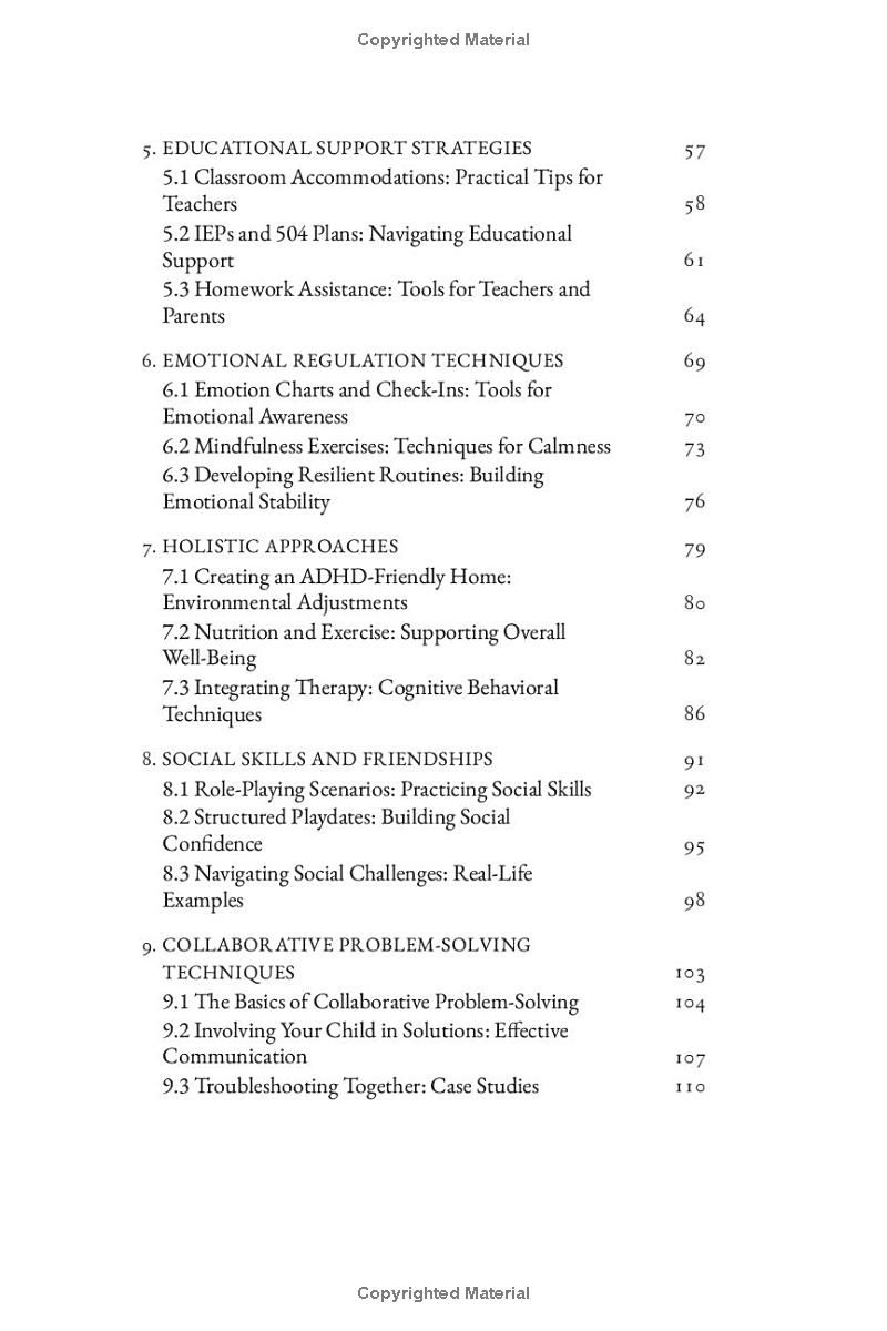 Parenting Children with ADHD Unlocked: Comprehensive Strategies to Manage Behavior, Achieve Academic Excellence, Improve Social Interactions, and Foster Emotional Stability