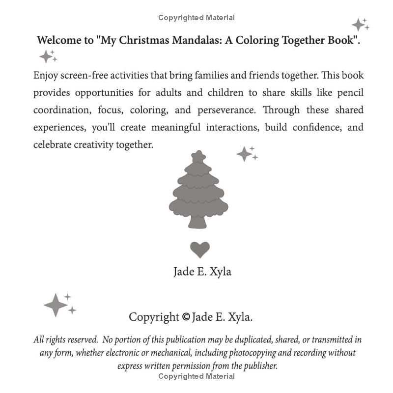 My Christmas Mandalas: A Bold & Beautiful Christmas Coloring Book