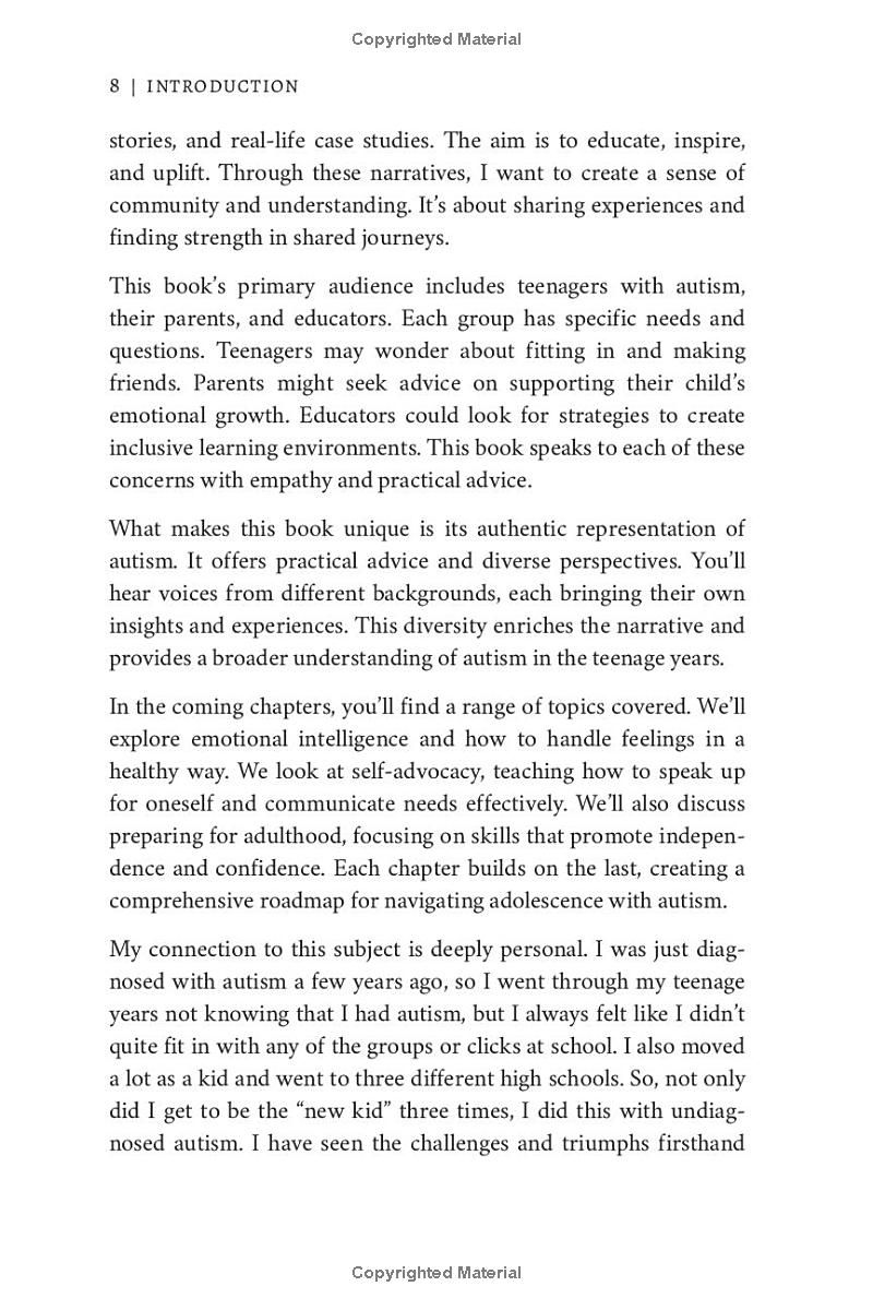 Teen Autism Essentials: A Step-By-Step Path to Navigating Adolescence and Emotional Growth, Parent and Educator Support, and Preparation for Adulthood and Independence