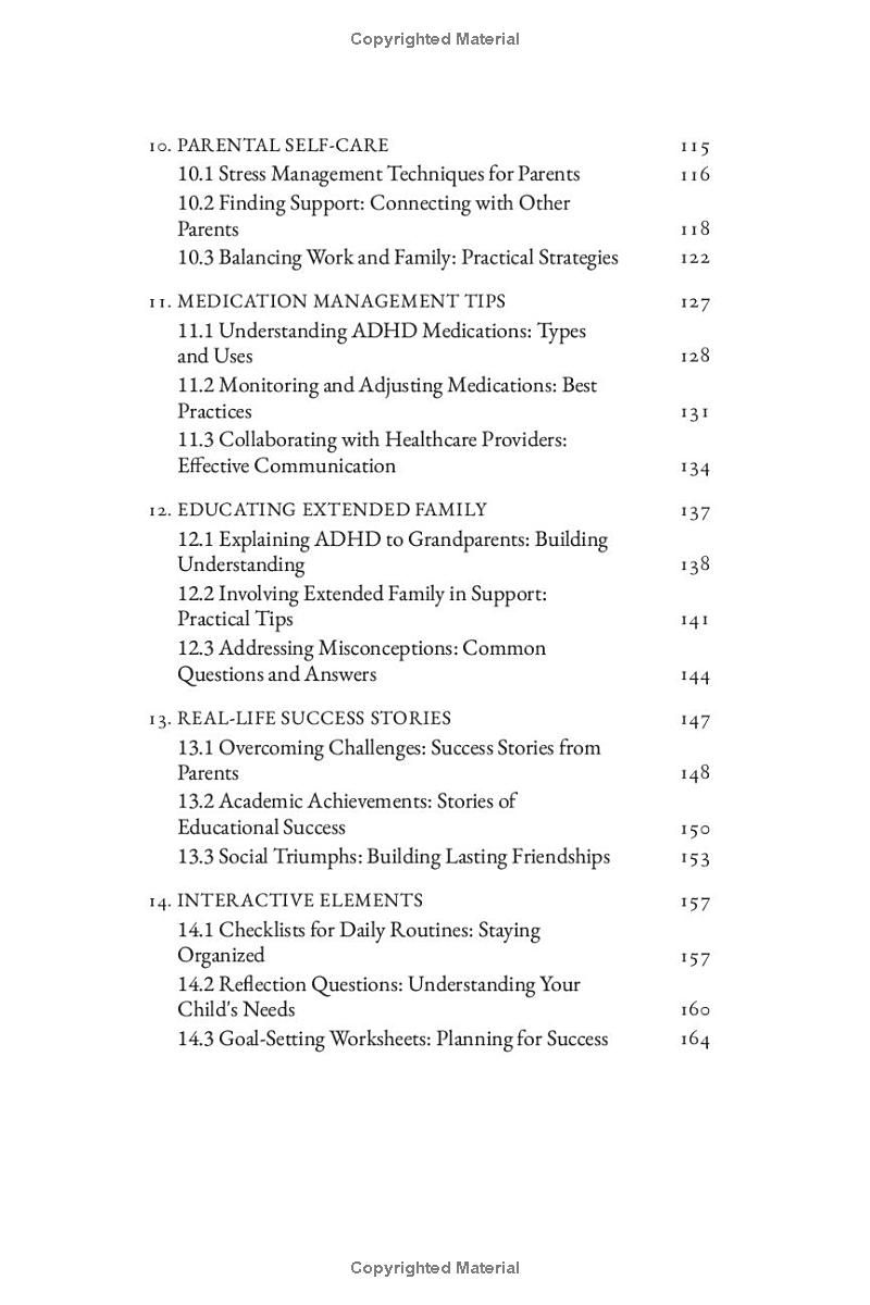 Parenting Children with ADHD Unlocked: Comprehensive Strategies to Manage Behavior, Achieve Academic Excellence, Improve Social Interactions, and Foster Emotional Stability