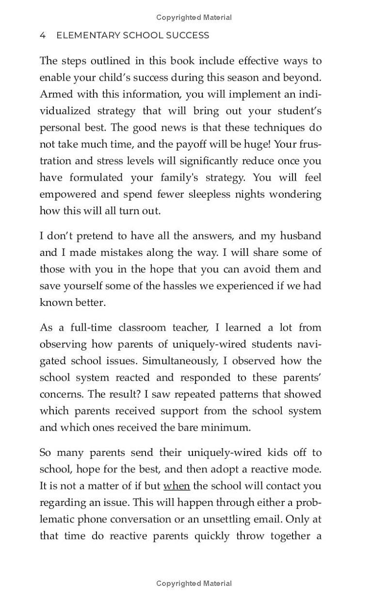 Elementary School Success for the Uniquely-Wired Child: The Busy Parent’s Guide to Helping Students Achieve Their Personal Best (Student Success Series)