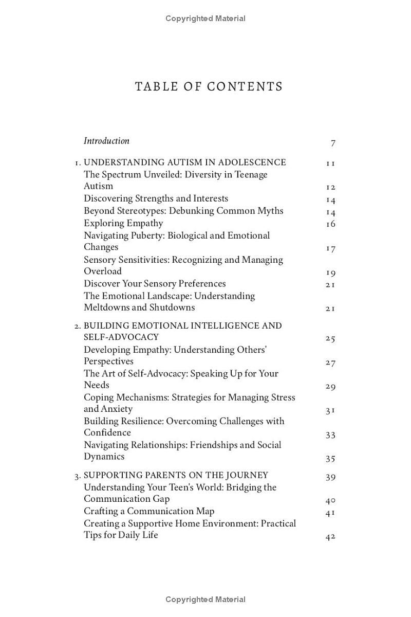 Teen Autism Essentials: A Step-By-Step Path to Navigating Adolescence and Emotional Growth, Parent and Educator Support, and Preparation for Adulthood and Independence