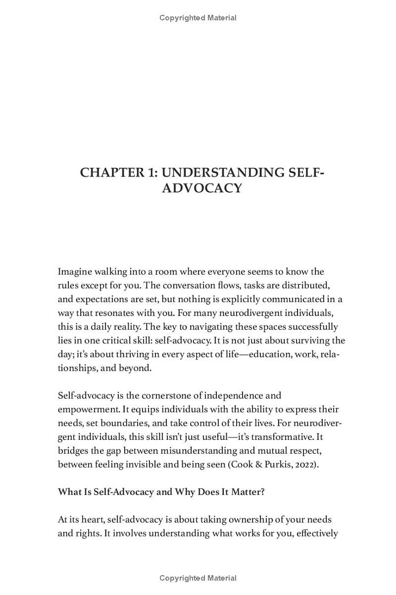 Self-Advocacy for Neurodivergent Individuals: Building self-confidence, communication skills, and tools for navigating various life situations ... Strategies for Embracing Neurodiversity)