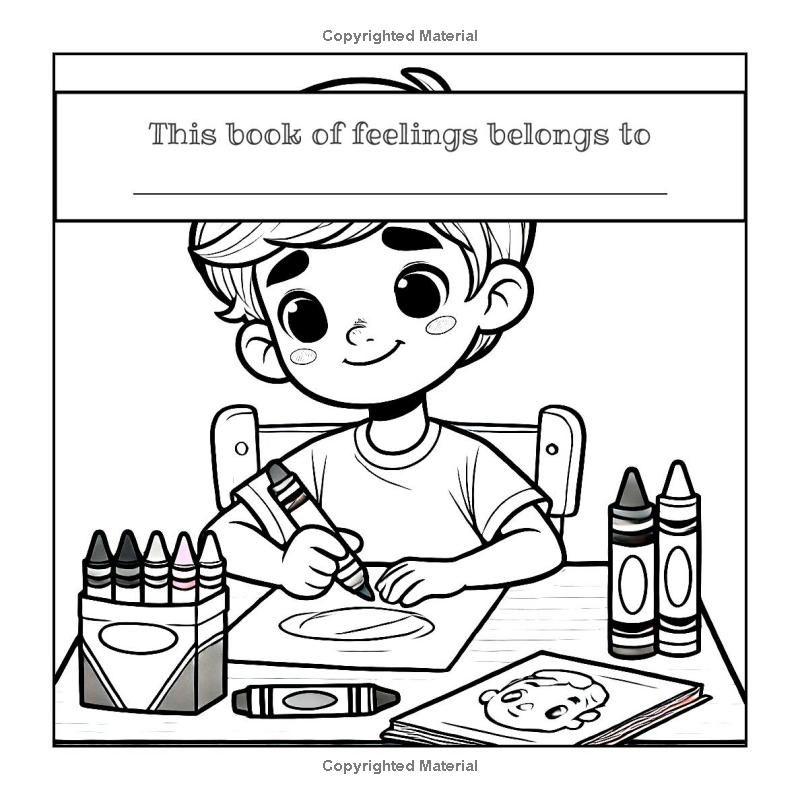 Guy Stuff: Emotions for boys coloring book