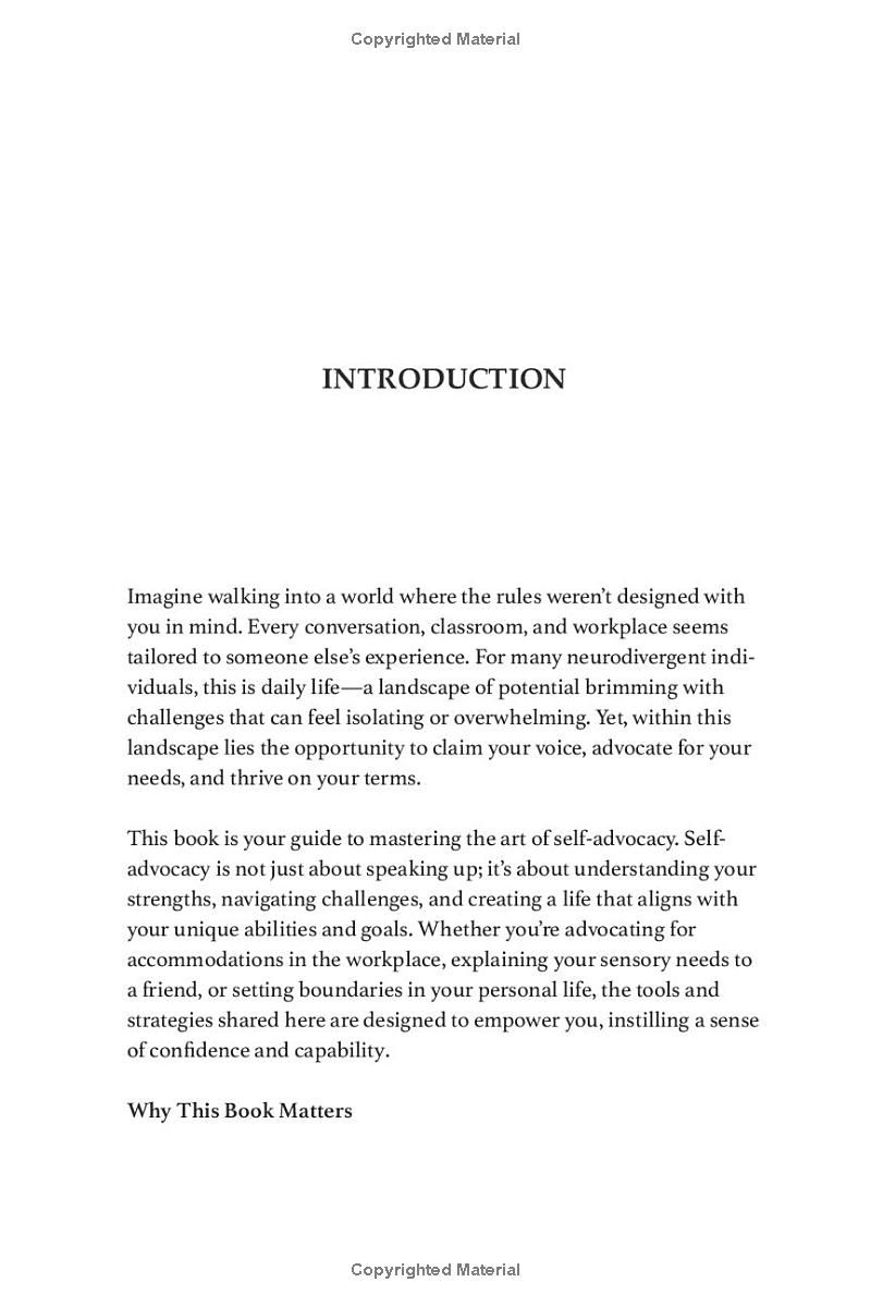 Self-Advocacy for Neurodivergent Individuals: Building self-confidence, communication skills, and tools for navigating various life situations ... Strategies for Embracing Neurodiversity)