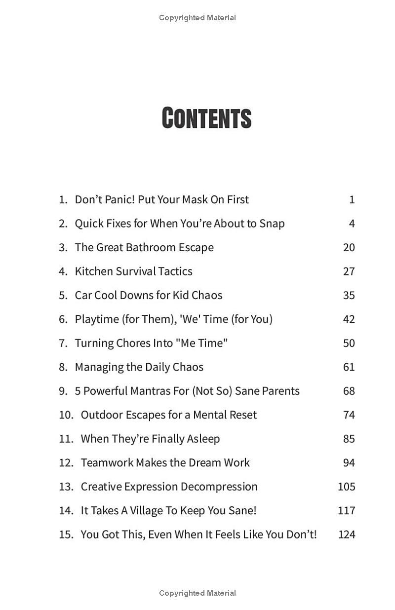 Dont Let Your Kids Drive You Nuts, Do This Instead: 101 Fun and Fast Self-Care Tips for Parents to Keep Your Sanity While Raising Tiny Humans