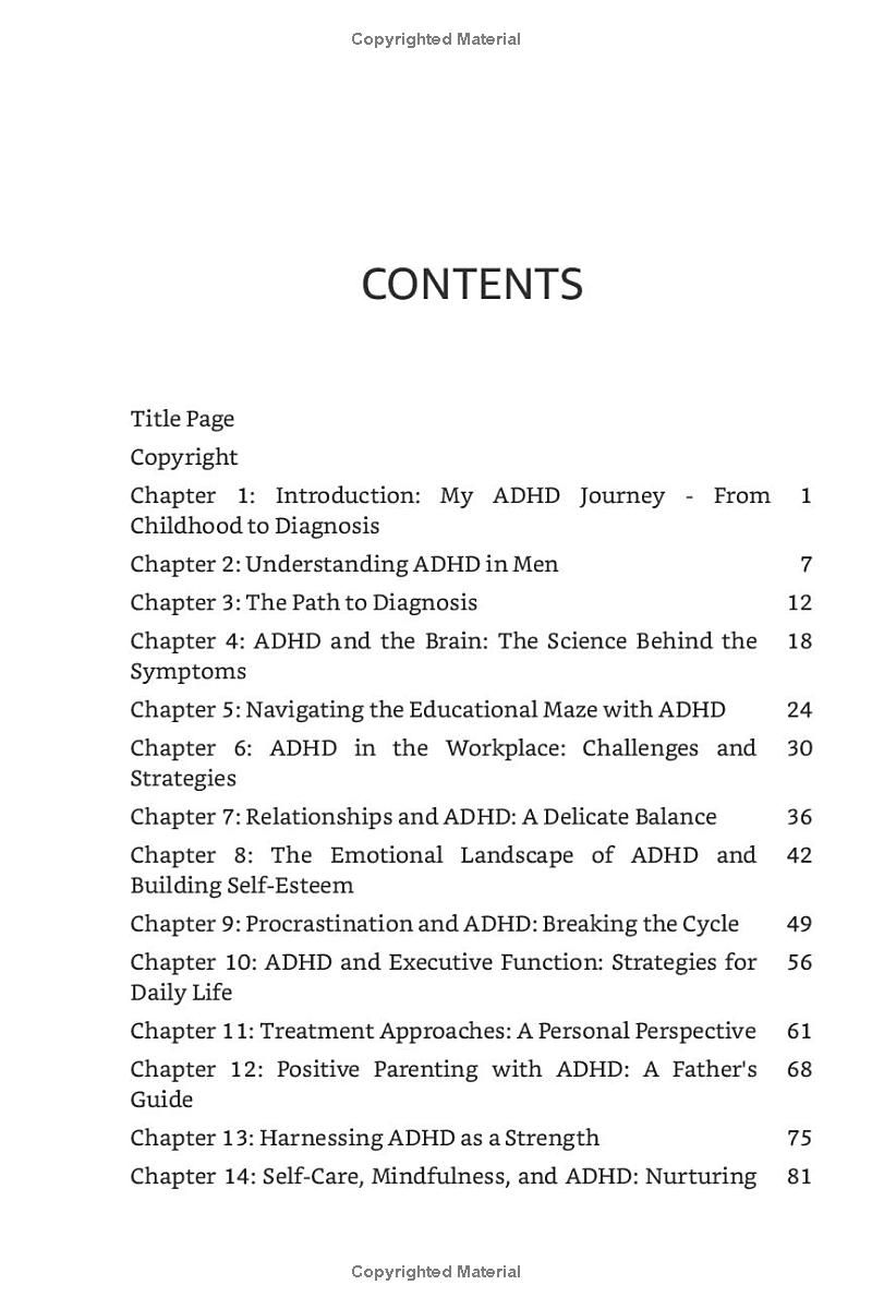 Navigating ADHD in Men: Thriving with a Late Diagnosis