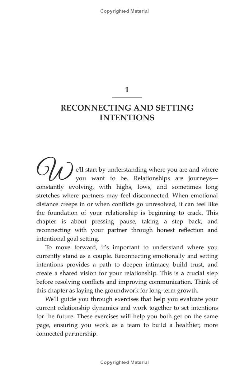 The Complete Couples Therapy Workbook: Step-by-step exercises to Improve Intimacy, Build Trust, Resolve Relationship Conflicts, and Recover from Emotional Distance for a Healthier Connection