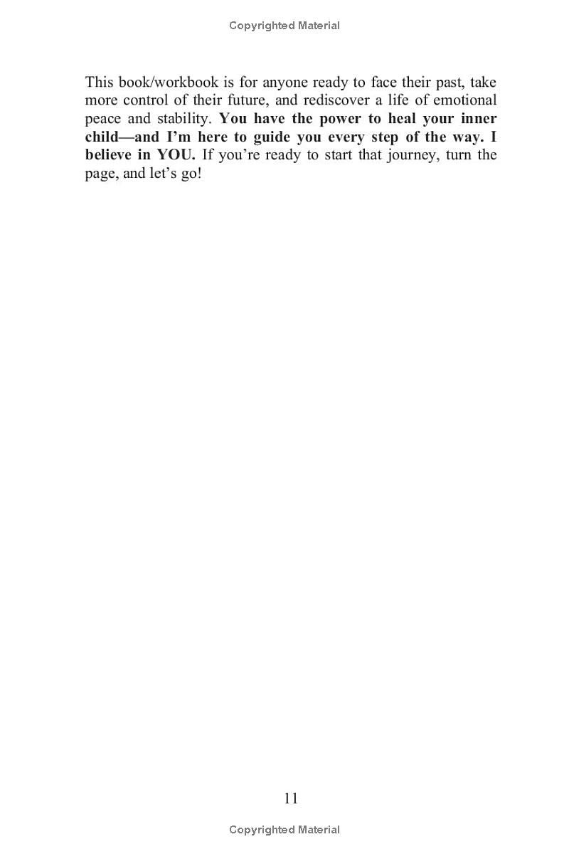 Healing Your Inner Child & Recovery Workbook: 30-Day CBT Action Plan with Prompts, Exercises, and Techniques to Heal Childhood Trauma, Reparent, Face Abandonment, and Regain Emotional Stability.