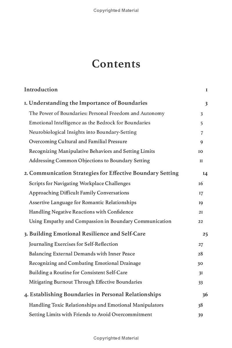 The Essentials of Setting Boundaries: Practical Guide to Personal Empowerment, Effective Communication, Develop Emotional Resilience, and Build Healthy Relationships with Confidence