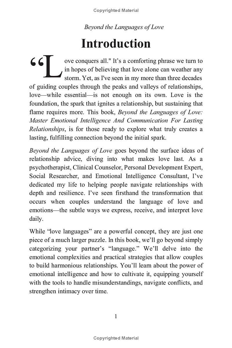 BEYOND THE LANGUAGES OF LOVE: Master Emotional Intelligence And Communication For Lasting Relationships