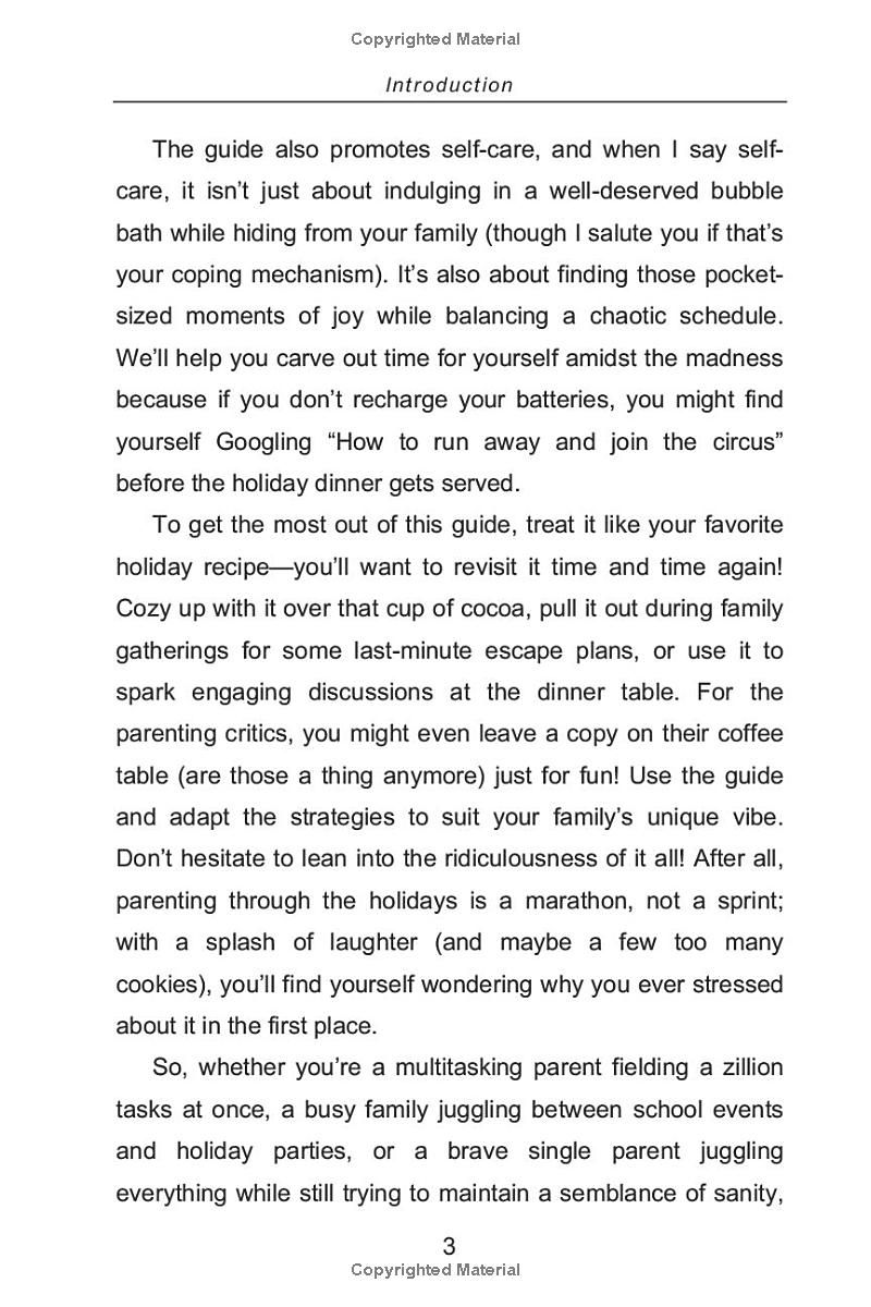 The Ultimate Holiday Survival Guide for Parents--ADHD Style: Your judgment-free guide to turn chaos into calm, survive holiday casseroles and critics, and recharge your battery like a pro!