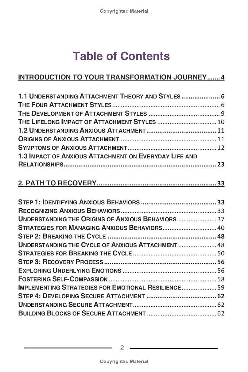 Anxious Attachment Recovery: Your Complete Guide to Transforming Anxiety and Overthinking in Re-lationships, Letting Go of Abandonment Fears, and Building Secure, Loving Connections