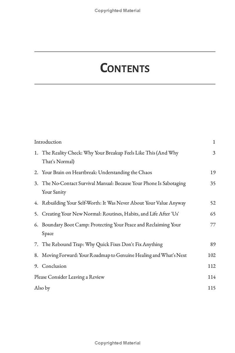 The No-Nonsense Breakup Recovery Book: No Drama, Just Results: Reclaim Your Life, Rebuild Your Heart, and Find Your Inner Strength After Heartbreak (The No Nonsense Series)