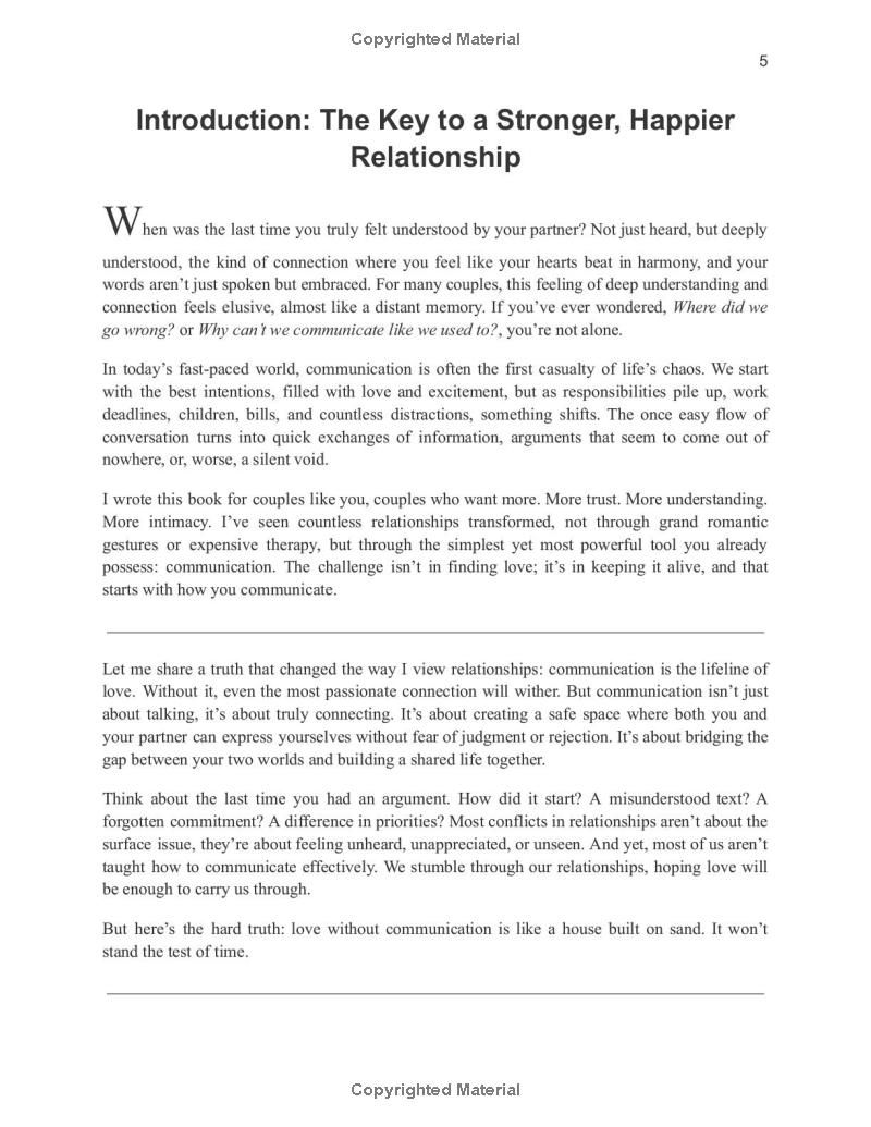 The Couples Communication Handbook: Essential Roadmap for Building Trust, Understanding and Lasting Intimacy