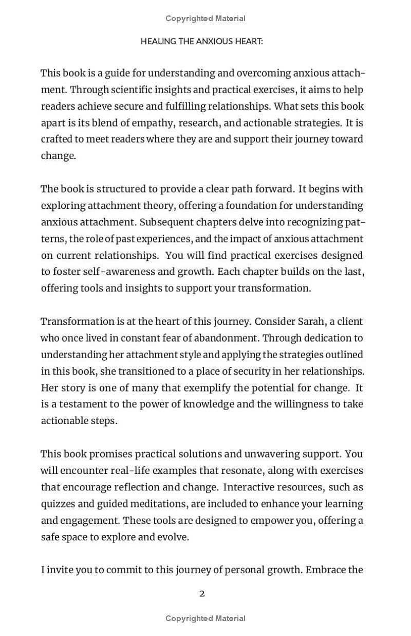 Healing The Anxious Heart: Overcome Anxious Attachment to Build Secure Relationships, and Cultivate Self-Love