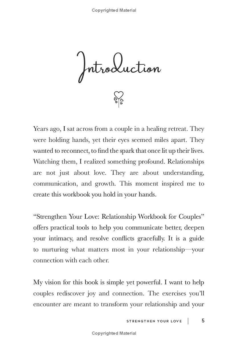 Strengthen Your Love: Relationship Workbook For Couples