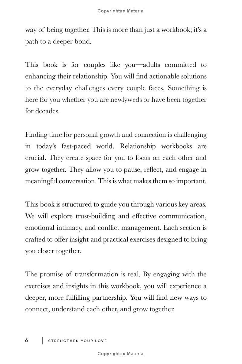 Strengthen Your Love: Relationship Workbook For Couples