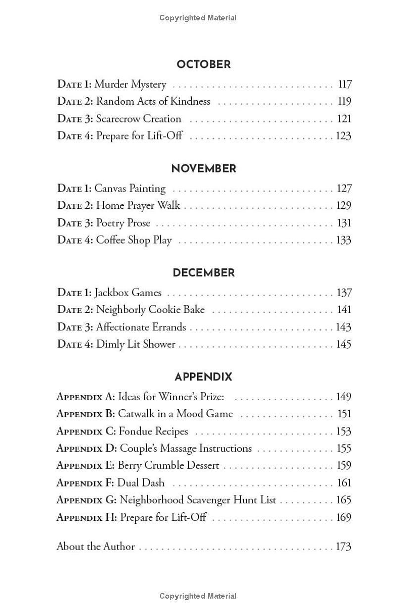 Marriage in Abundances Dates Plans for Married Couples 2: One Year of Creative Weekly Date Ideas to Deepen Your Marriage Connection