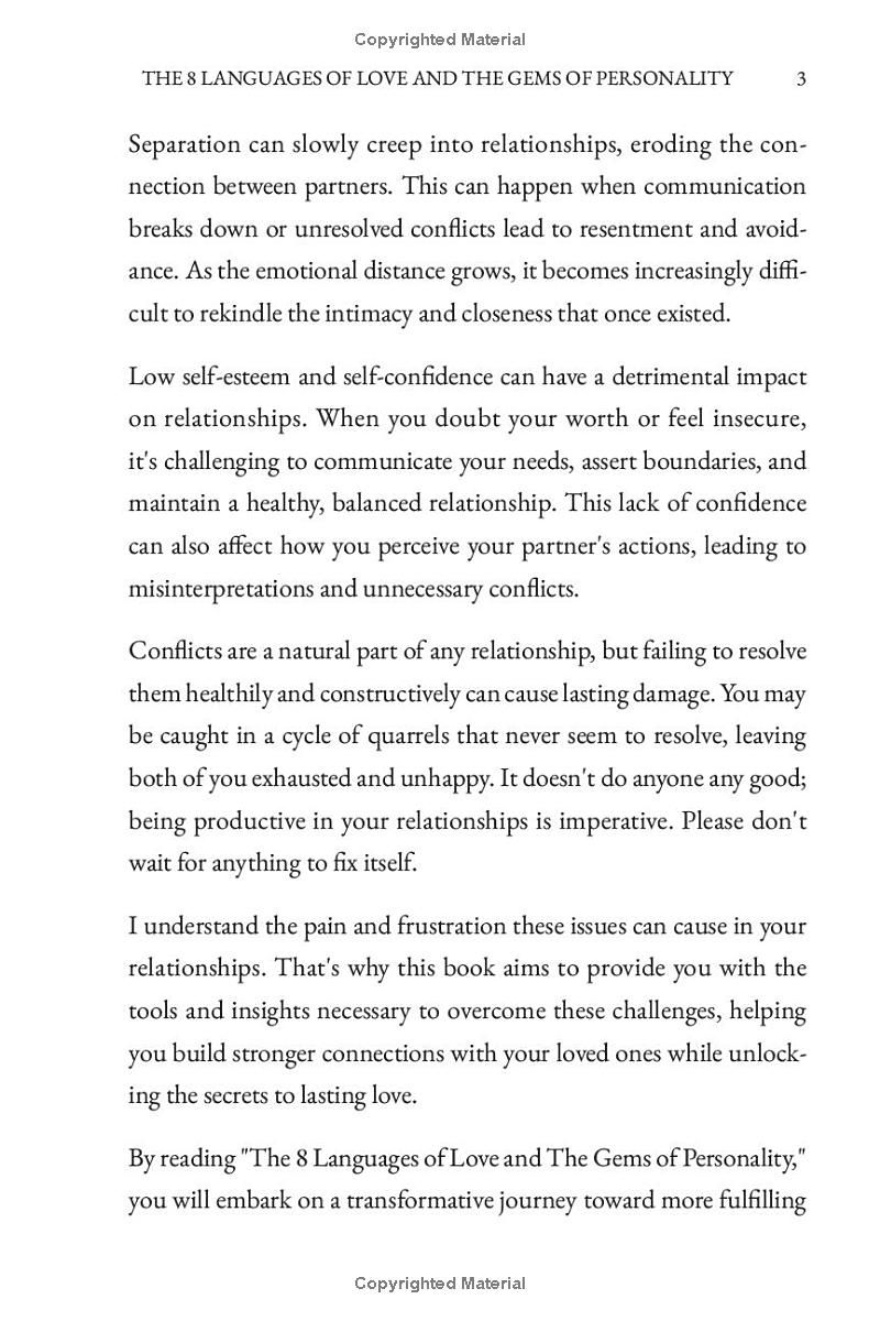 The 8 Languages of Love and the Gems of Personality: Ignite That Relationship and Get It Back The Confidence You Need Secrets that Last
