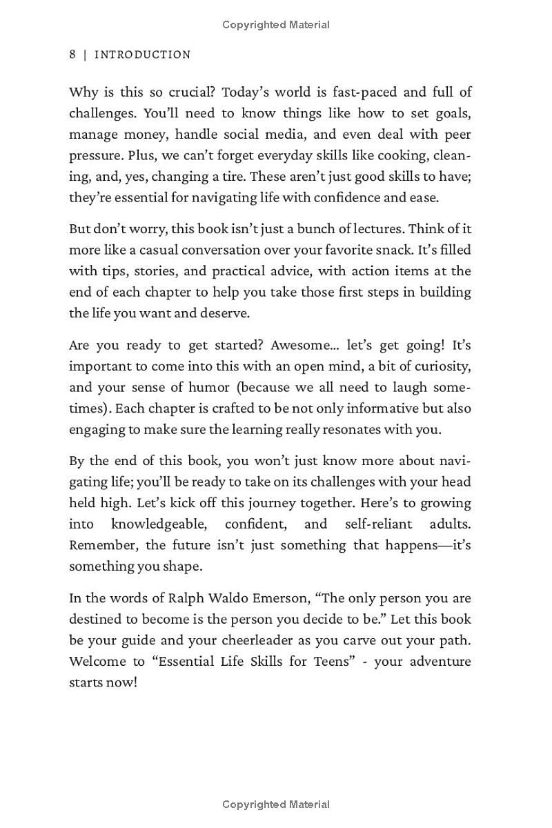 Essential Life Skills for Teens: Learn How to Set Goals, Manage Money, Navigate Social Media, Overcome Peer Pressure, and Build Independence