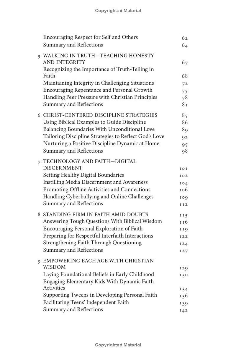 Faithful Foundations: A Christ-Centered Parenting Guide: A Faith-Based Guide to Empowering Your Children with Love, Respect, and Christian Morals from Toddlers to Teens in Today’s Uncertain Society