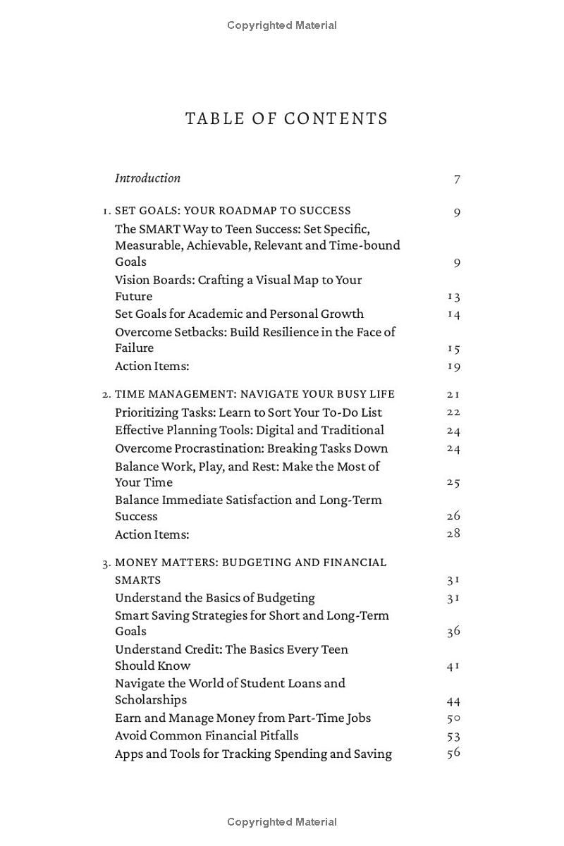 Essential Life Skills for Teens: Learn How to Set Goals, Manage Money, Navigate Social Media, Overcome Peer Pressure, and Build Independence