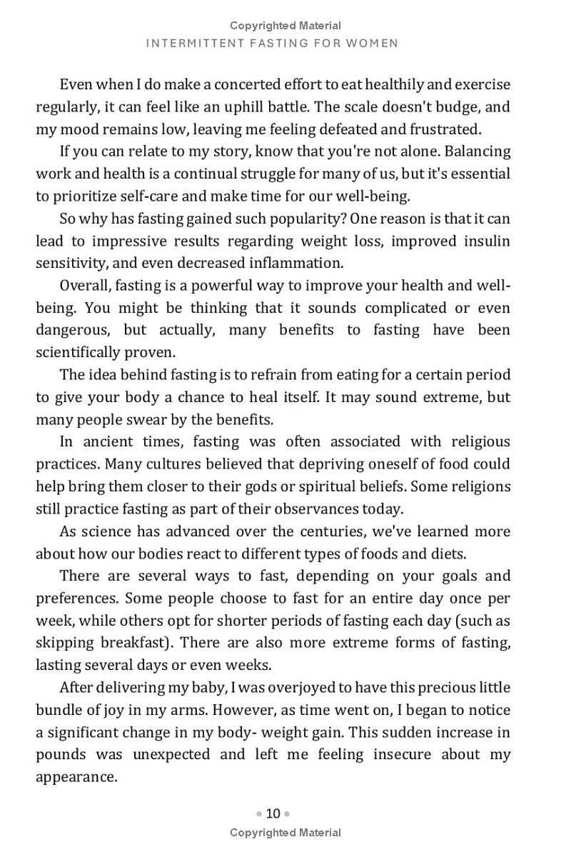 Intermittent Fasting for Women: Ultimate Living, Breathing Proof Based on Personal Experience Trying to Lose Weight After Giving Birth.